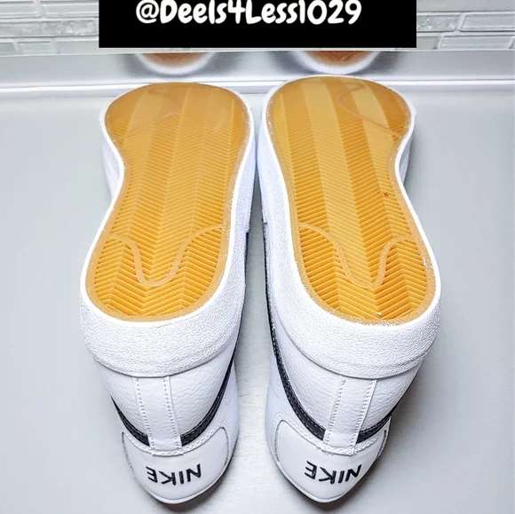 Nike Blazer Mid '77 Womens/Kids White Black Total Orange - Picture 6 of 7